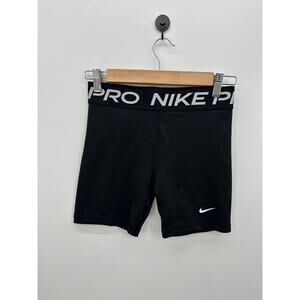 Nike Pro Kids XL Black Compression Shorts 5" Inseam Workout Gym Training